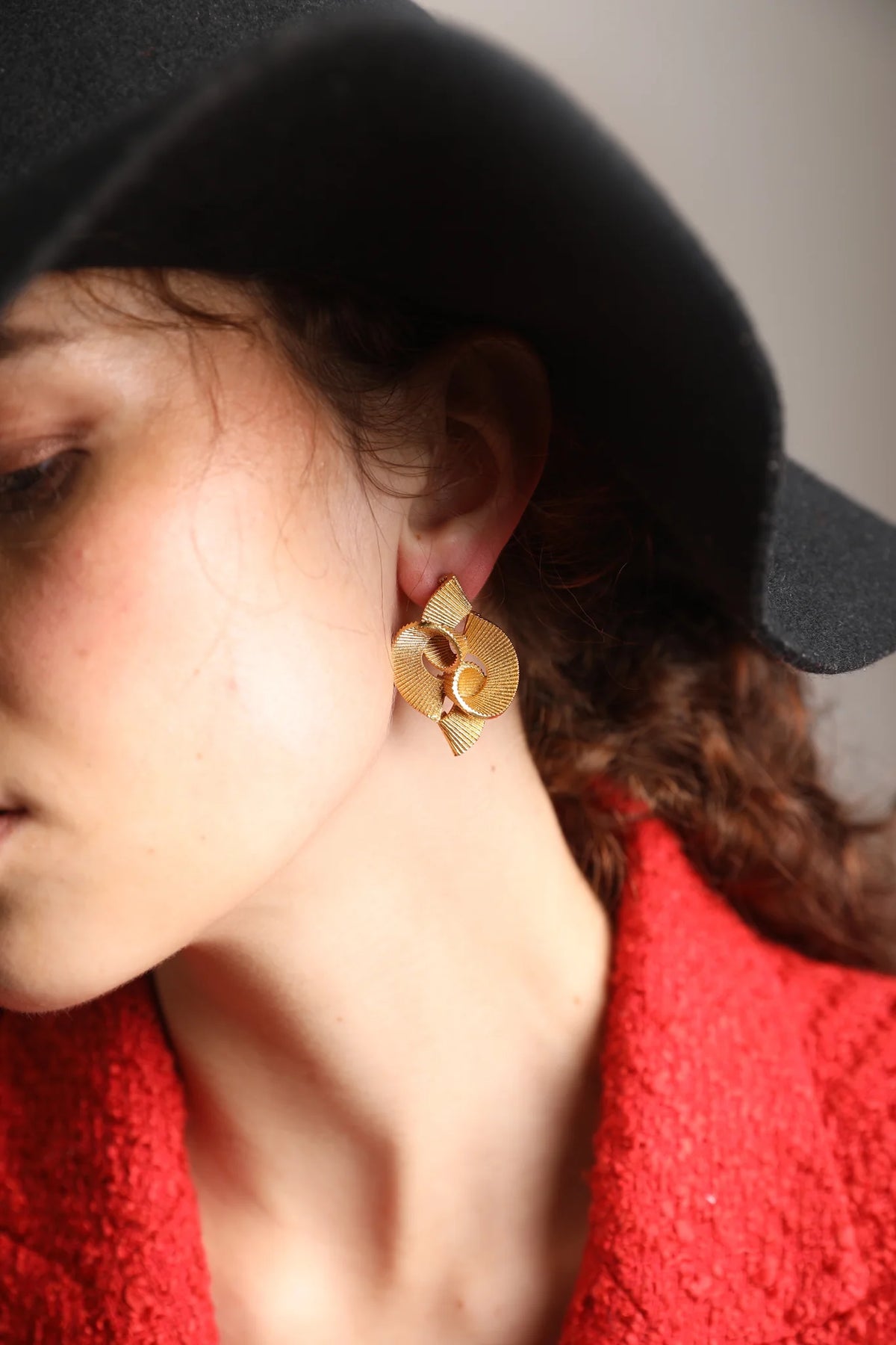 Golden Ribbons Earrings