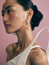 Pearl Cluster Ear Huggies