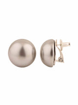 XL Pearl Studs - Silver