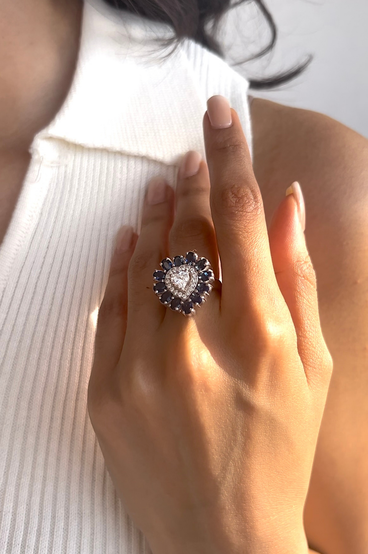 Ocean Heart Ring