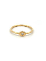 Flush Diamond Evil Eye ring
