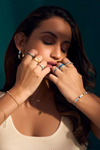 Two-Tone Everyday Gold Hoops