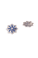 Silver Grid Studs