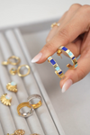 Two-Tone Everyday Gold Hoops