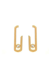 Gold Paper Clip Earrings