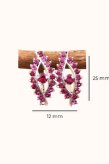Rhodolite Evil Eye Earrings