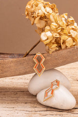 Geometrique Luxe Drop Earrings