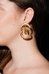 Aqua Gold Fish Studs