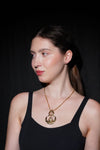 Aqua Gold Fish Pendant