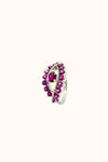 Rhodolite Evil Eye Ring