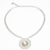 Polki Hexxagon Pendant Necklace