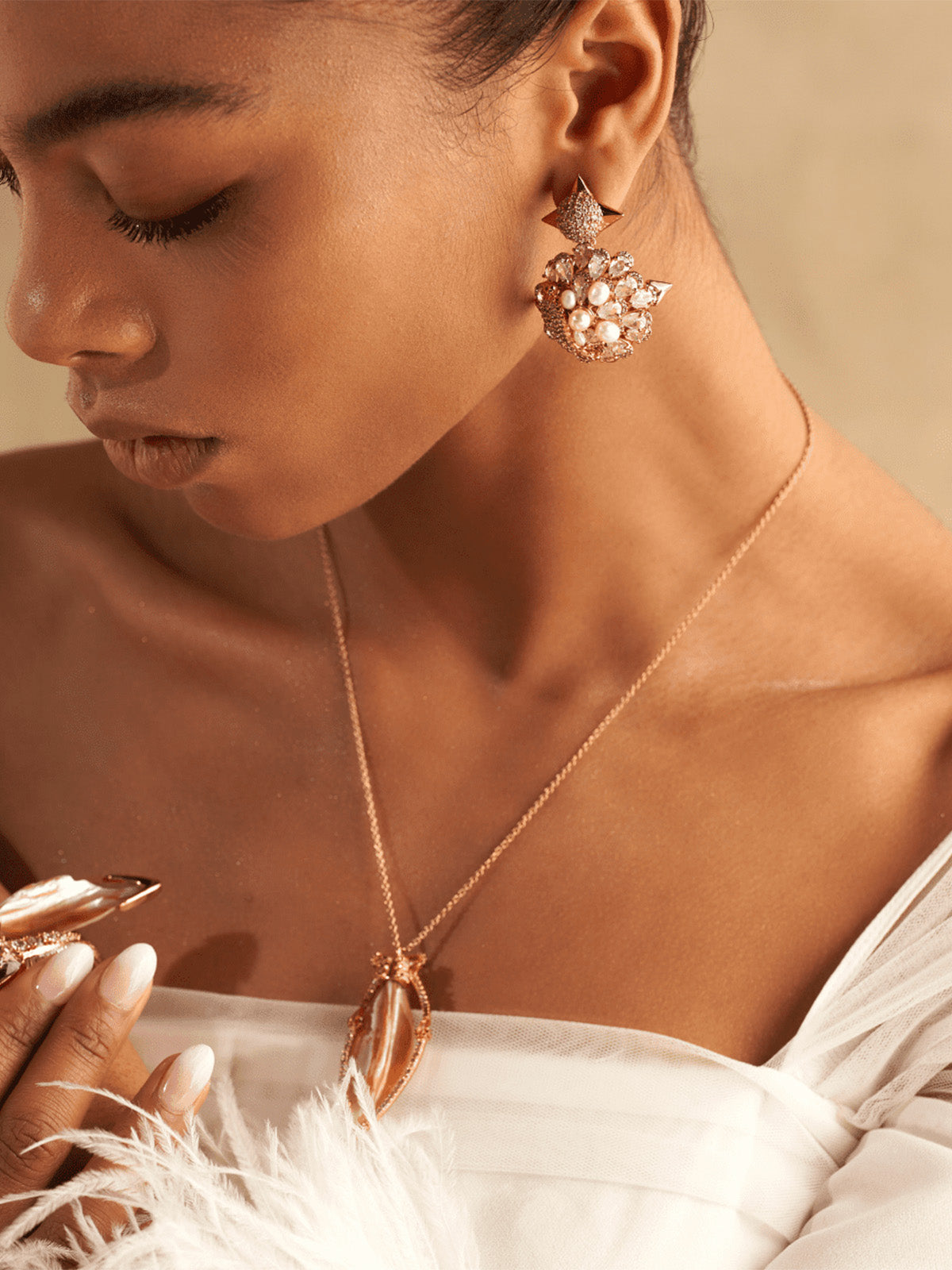 Pearl Bouquet Earrings