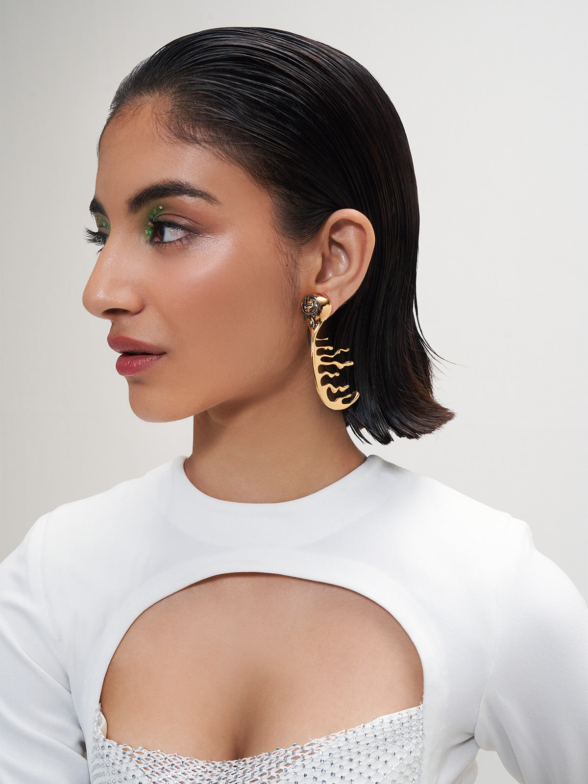 Half Hoop Drip Earrings