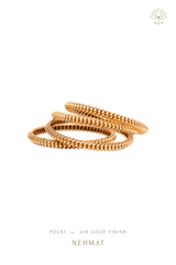 Ira Matte Gold Bangles