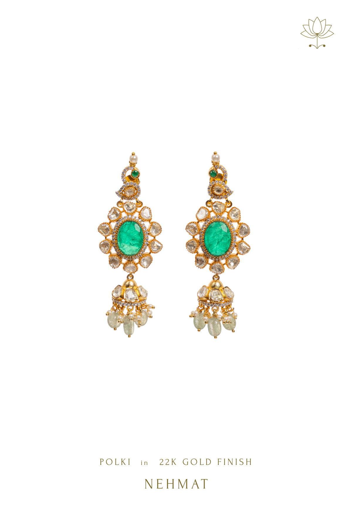 Maharani Moissanite Pendant Set