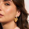 Pillowy Heart Shaped Earrings