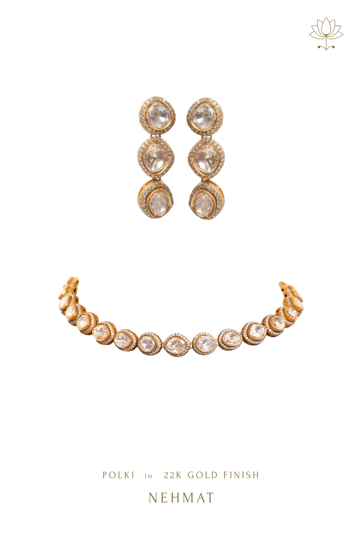 Aaina Moissanite Choker Set