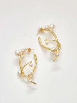 Pearl Cluster Ear Huggies