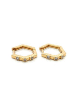 3 Diamond Hexagon Hoop