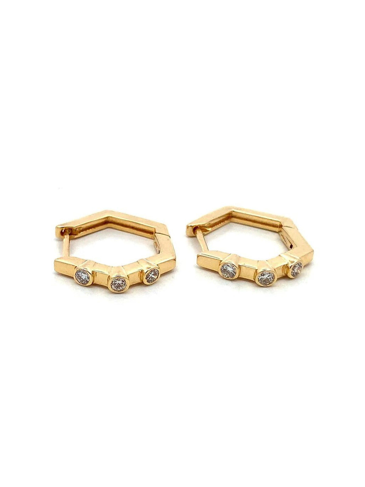 3 Diamond Hexagon Hoop