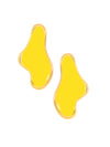 Kusha Kapila in Minimal Irregular Drop Earrings
