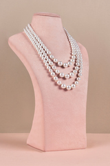 Tripple Layered Pearl Necklace