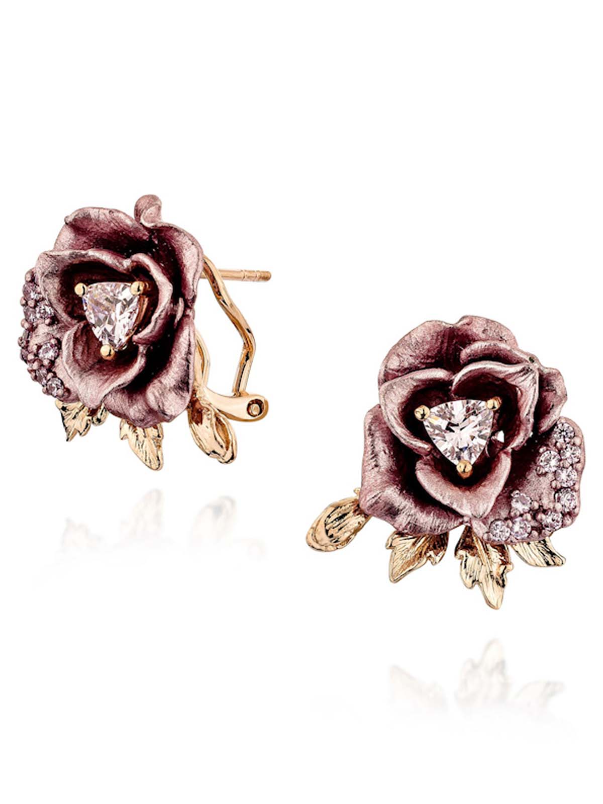 Enchanted Rosebud Stud Earrings