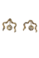 Golden Curve Loop Studs