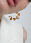 Golden Inscripted Midi Hoops