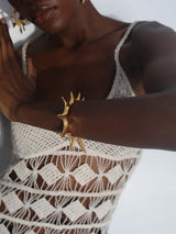 Gold Thorn Bangle