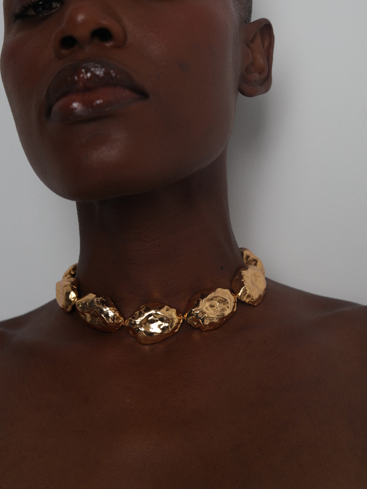 Chunky Oval Blob Necklace