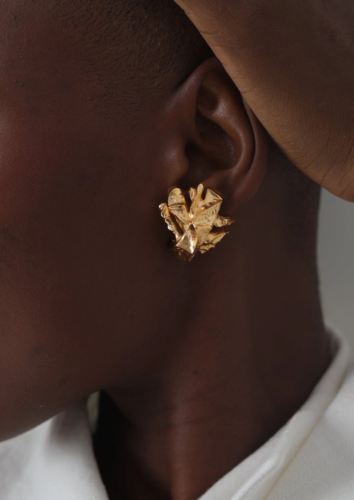 Golden Button Mini Studs