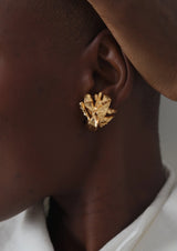 Golden Button Mini Studs