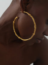 Simple XL Gold Hoops