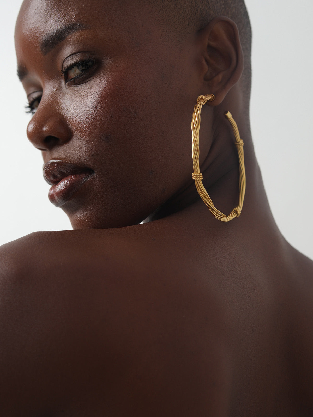 Simple XL Gold Hoops