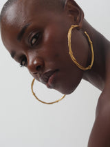 Simple XL Gold Hoops