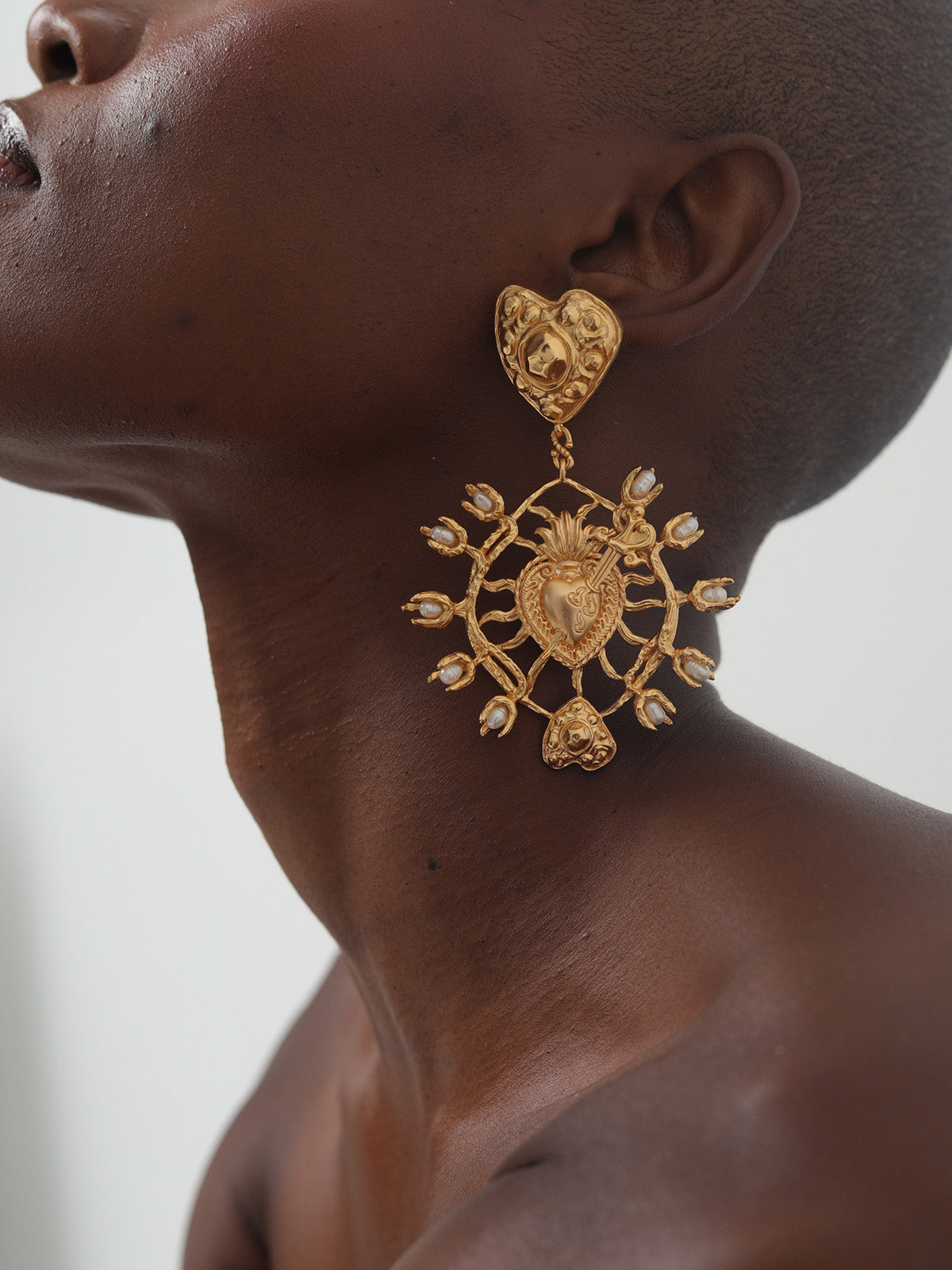 Statement Chunky Gold Earrings