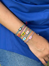 Taffy Charm Thread Bracelet - White