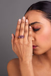 Rhodolite Evil Eye Ring