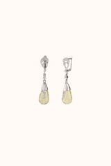 Lemon Quartz Drop Earrings