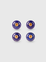 Genesis Lapis Lazuli Round & Citrine Hexagon Ring