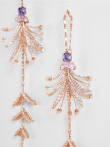 Kritika Kamra in Sunset Palm Danglers