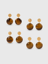 Tigers Eye Drop Studs
