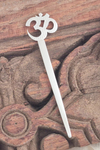 Silver Plated Om Pooja Tilak Stick