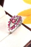 Rhodolite Evil Eye Ring