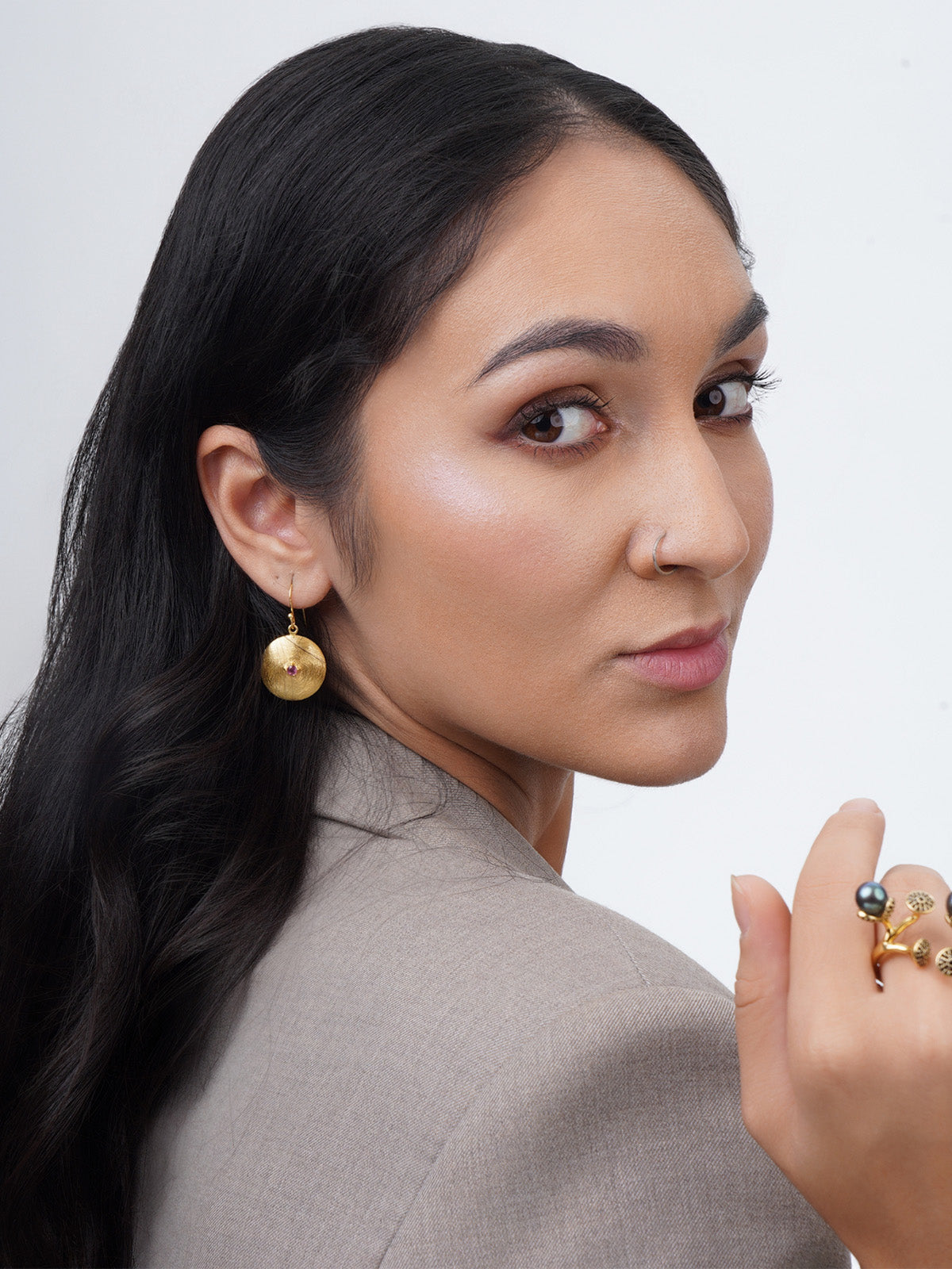 Mesmer Garnet Earrings