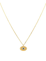 Sapphire Evil Eye Necklace