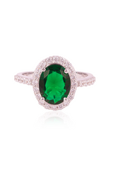 Ida Oval Halo Ring