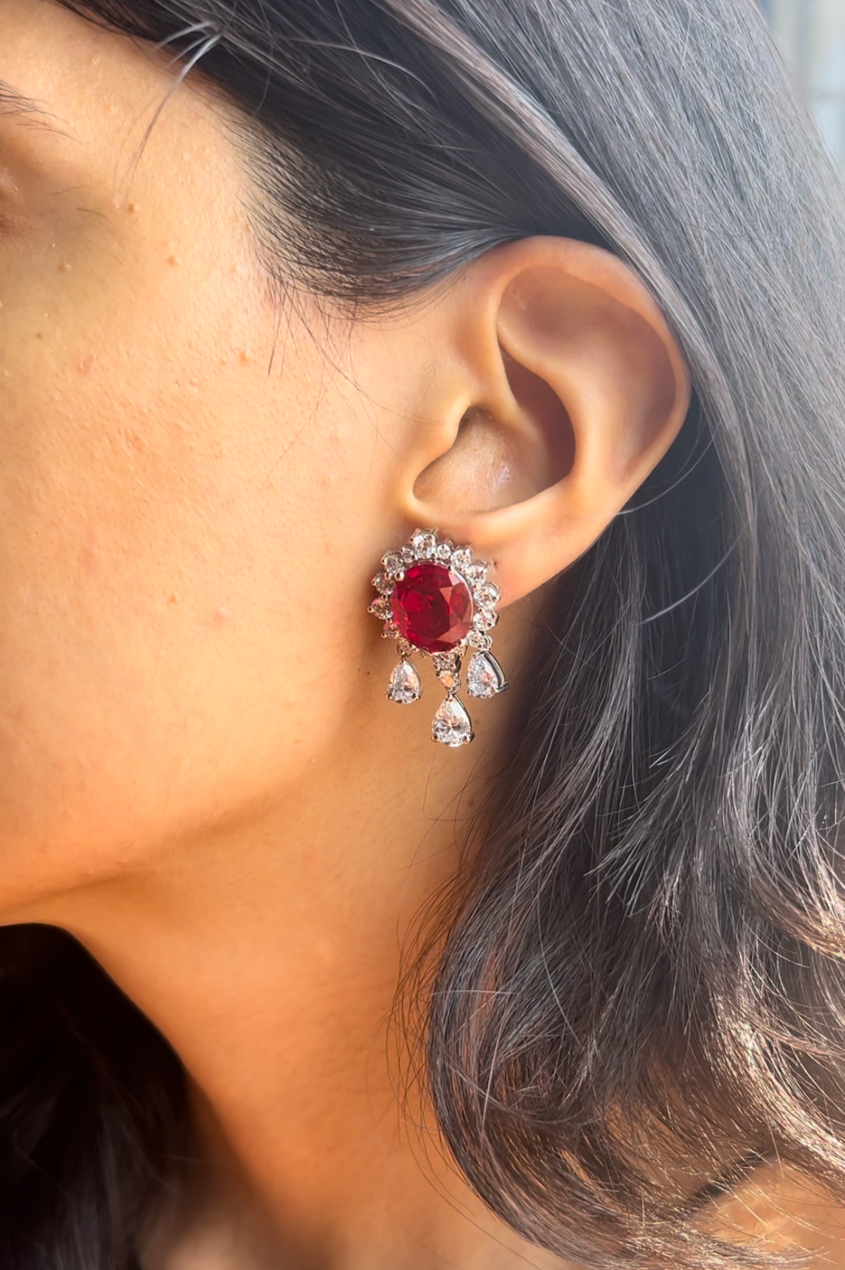Ruby Rhapsody Earrings