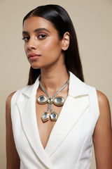 Polki Bow Necklace